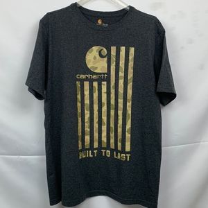 Carhartt Gray and Camouflage graphic Relaxed Fit T-shirt [Large]